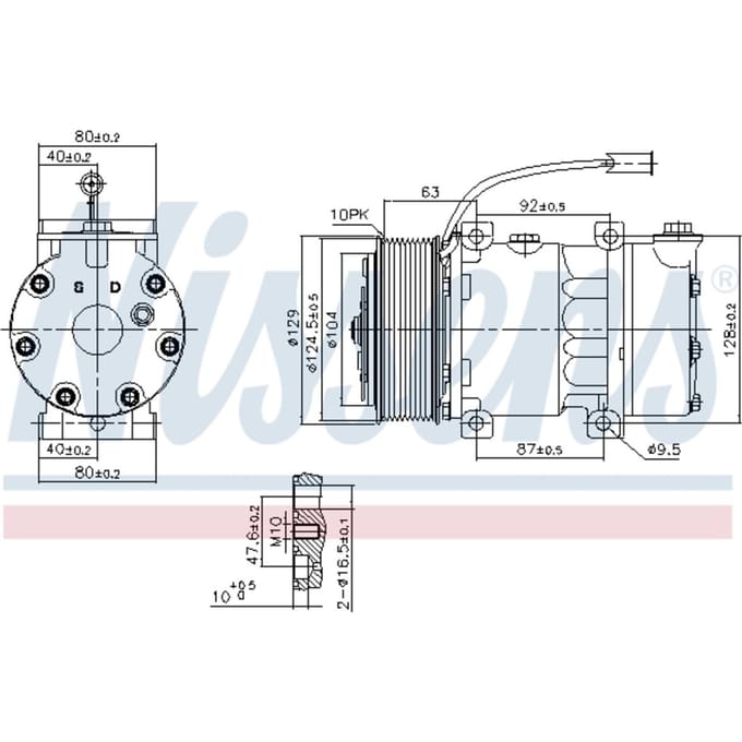 Compressor airconditioning NISSENS 890598
