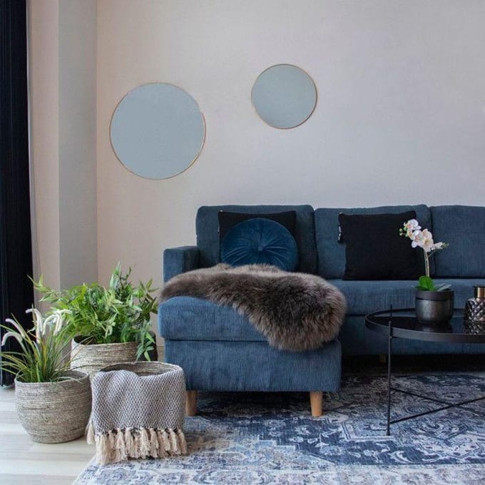 Decoratief tapijt van kunstlamsleer House Nordic