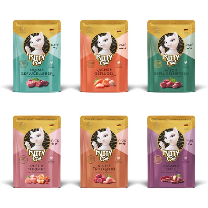 KITTY Cat Paté 6 x 85 g - Mixpakket III (6 Soorten)