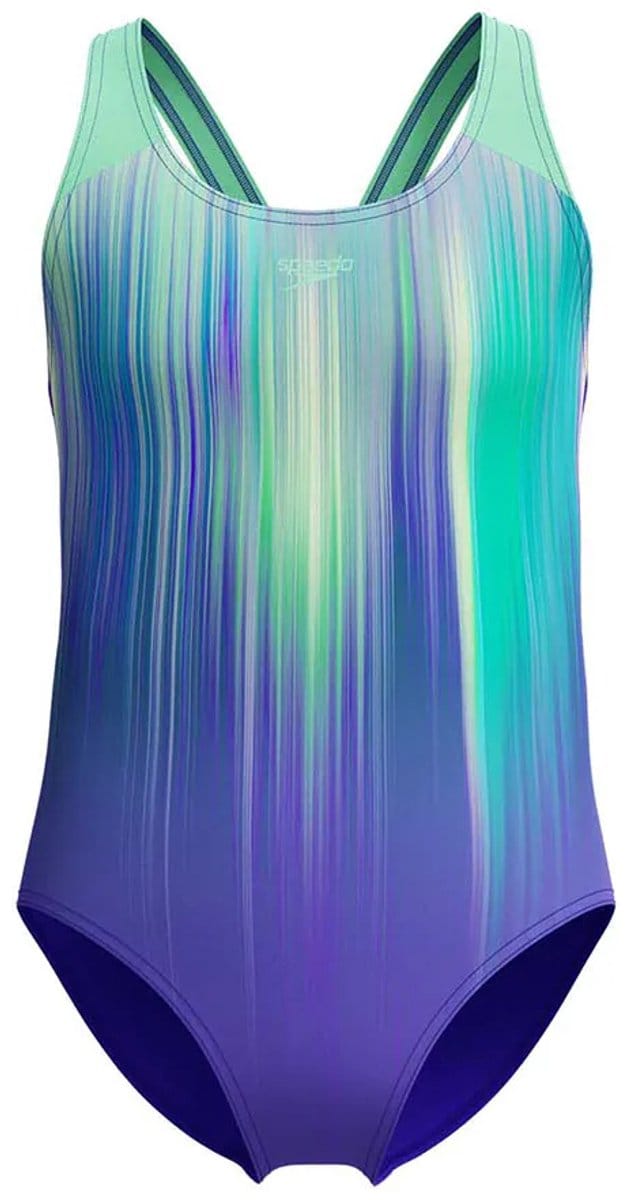 Speedo Digital Placement Zwemkleding Paars 5-6 Years Meisje