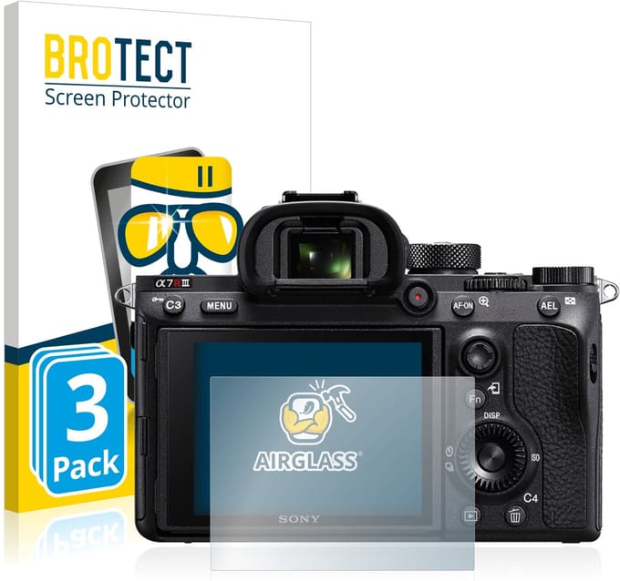 Screenprotector 3 Stuks voor Sony Alpha 7R III Beschermglas transparant