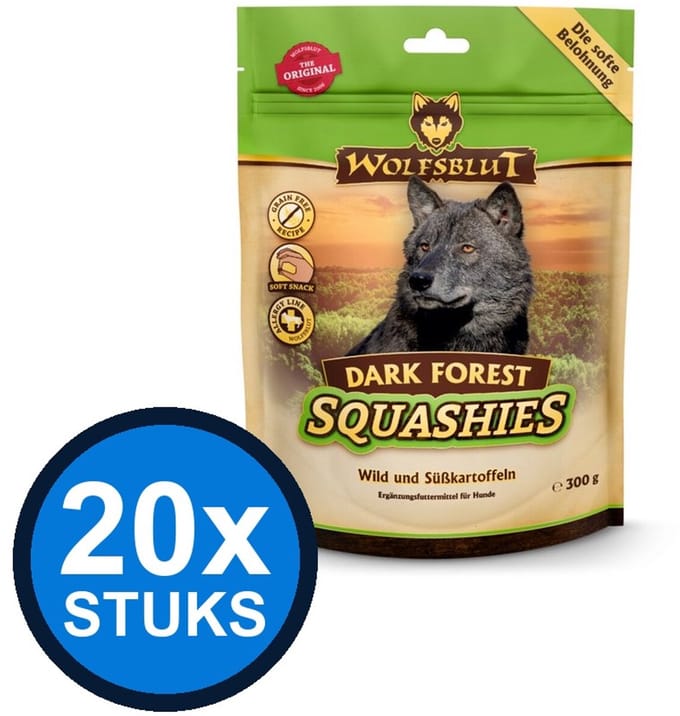 20x Wolfsblut - Squashies Dark Forest - Hondenvoer Droogvoer - 300 g