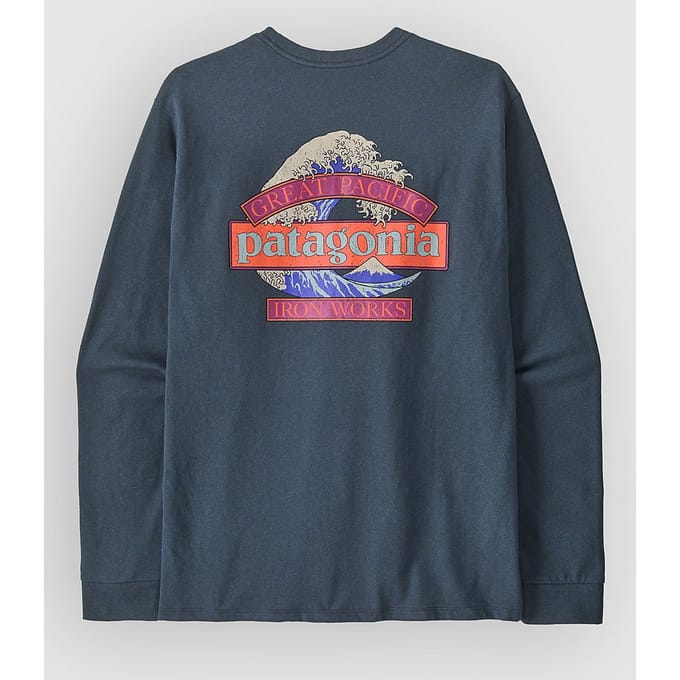 Patagonia Great Waves Responsibili- Longsleeve blauw