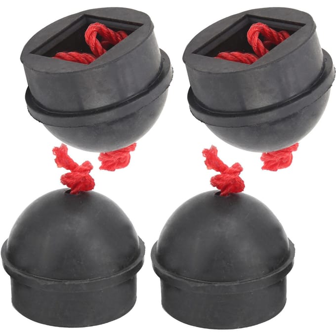 4 stuks Keu Chalk Houder Zak Rubber Biljart Pool Chalk Houders met Koord Accessoire Zwart zwart