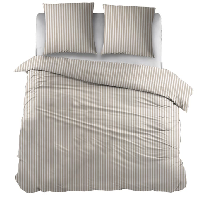 Snoozing Carine Dekbedovertrek - Extra breed - 260x200/220 cm - Beige