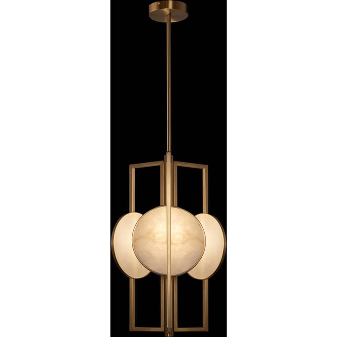 Maytoni Marmo hanglamp in goud, 3-lamps