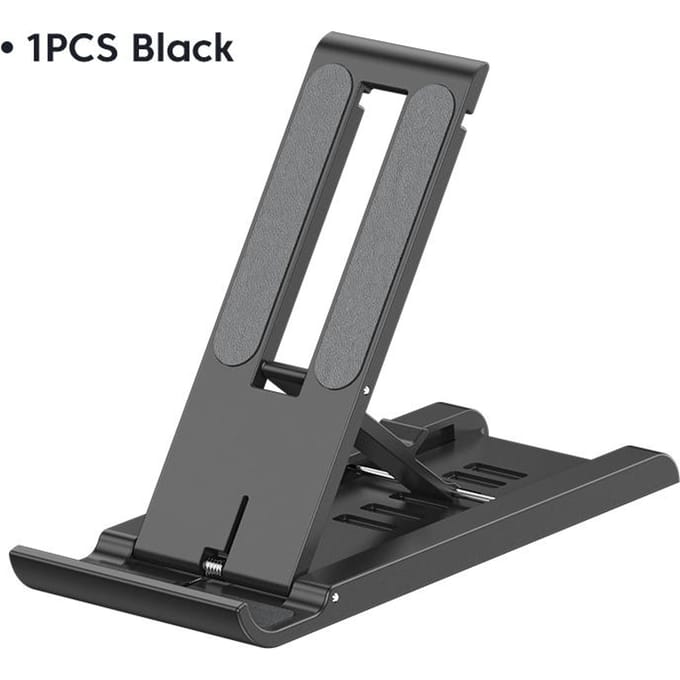 Tafel Telefoonhouder Beugel Verstelbare Desktop Standaard Voor Ipad IPhone Samsung Xiaomi Huawei Opvouwbare Universele Mobiele Telefoon Standaard zwart