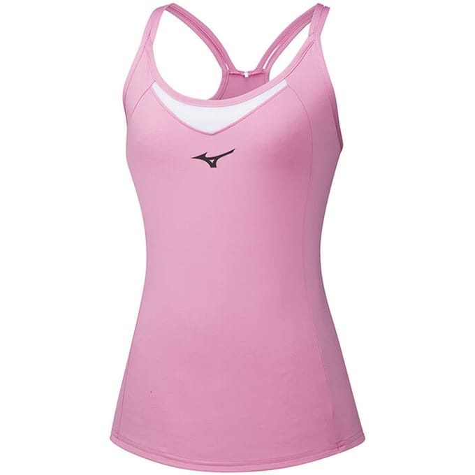 Mizuno DryLite Dames Roze/Wit Tanktop