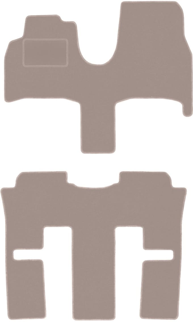 Beige veloursmatten voor: Lancia Phedra 7-zits (2002-2010)
