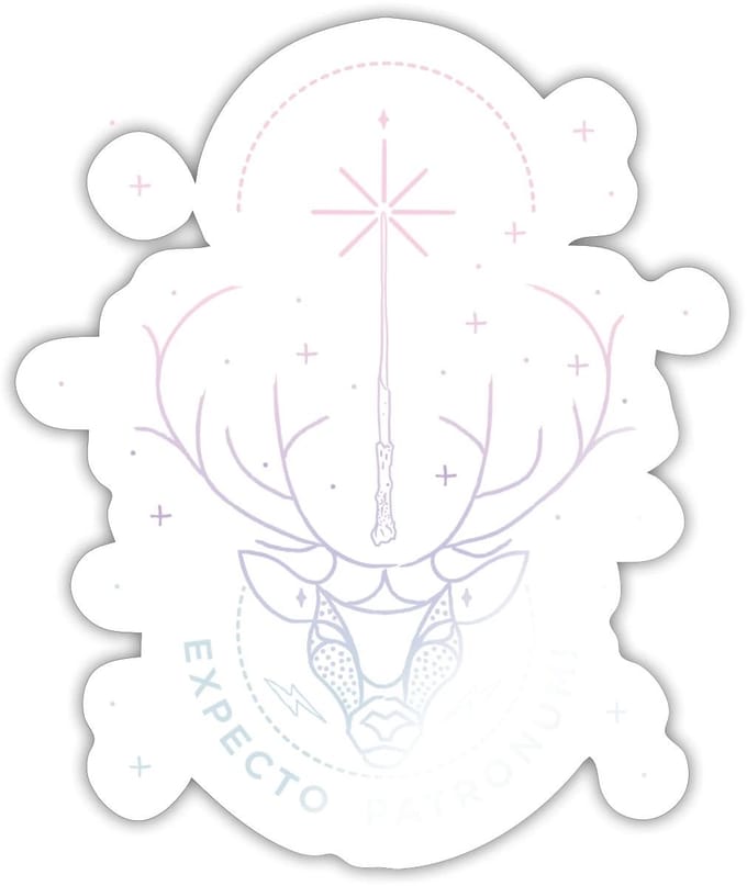 Harry Potter Hert Patronus Expecto Patronum Sticker Maat S (max. 10 x 10cm)