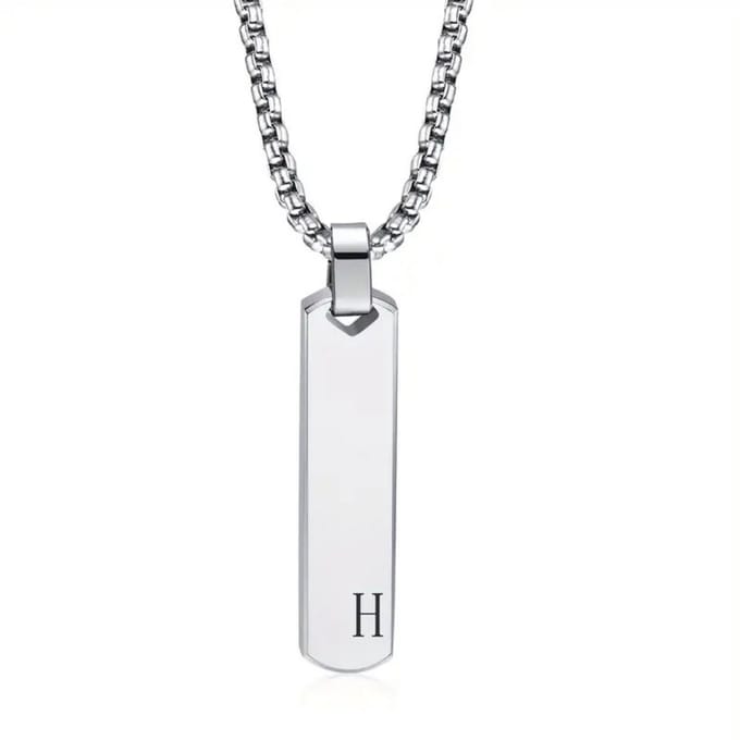 Nivard Ketting - Heren - Staal - Nep zilver - Met Hanger - H