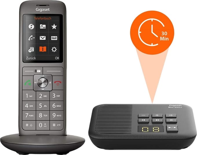 GIGASET CL660A Single DECT draadloze telefoon - met BEANTWOORDER - antwoordapparaat - separaat basisstation