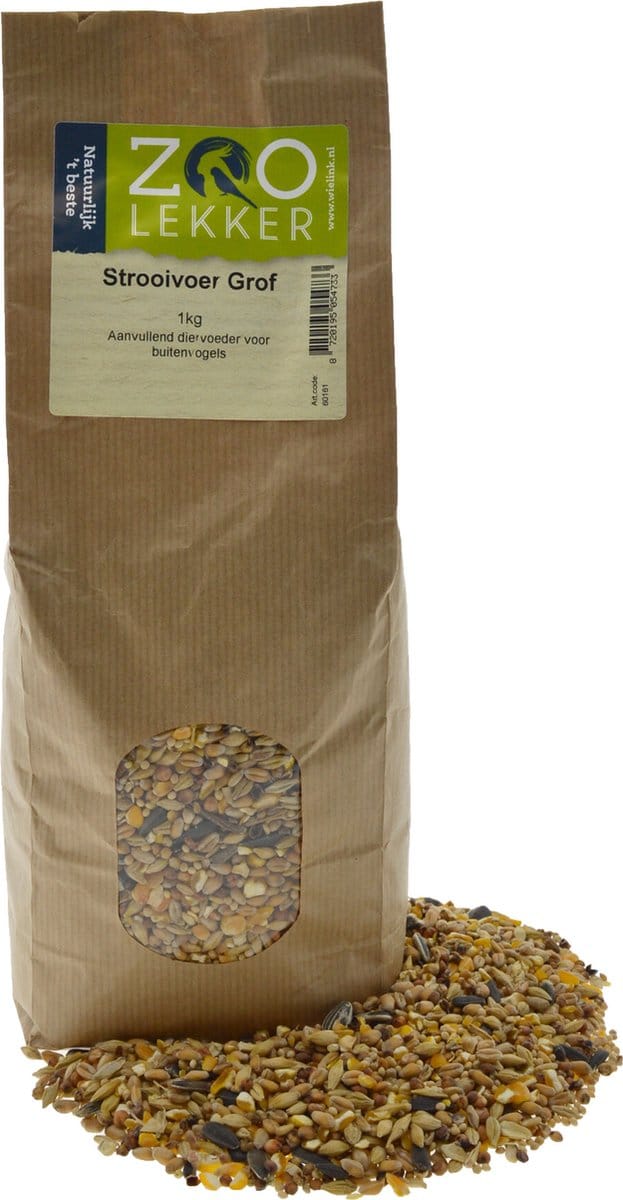Zoolekker Strooivoer Grof 1KG