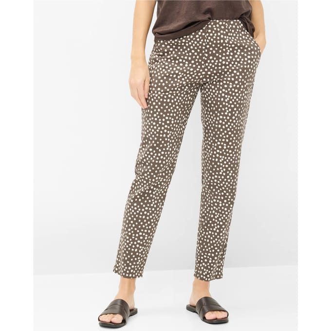 Brax Dames Chino  Style MARON S DARK EBONY, donkerbruin, maat 36