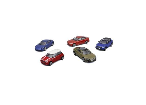 Bburago Burago 1:43 5-pack Street Fire Europese auto's Auto's op schaal Miniatuur auto's
