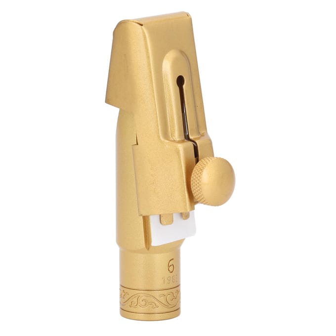 Bec pour saxophone soprano modèle 6 Laiton plaqué or Bec pour saxophone soprano Si bémol pour remplacement beige