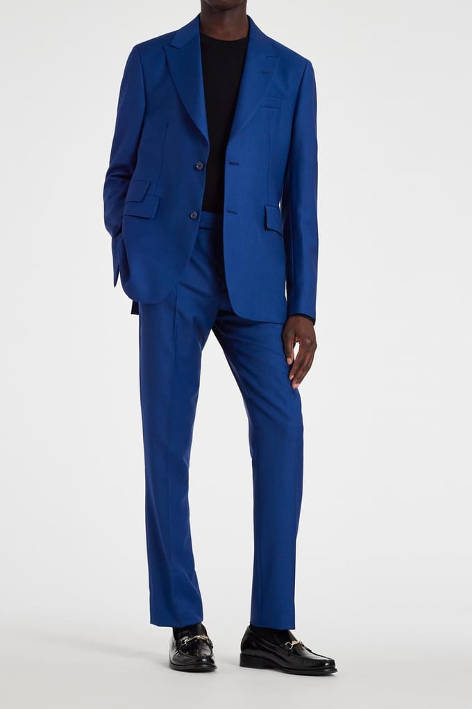 Paul Smith 2 Button Jacket Indigo Taglia: 54 | Pantaloni da completo Outlet | Uomo | Blu
