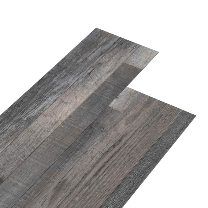 vidaXL - Vloerplanken - Grijs - 5,26 - m² - 18 - st - PVC