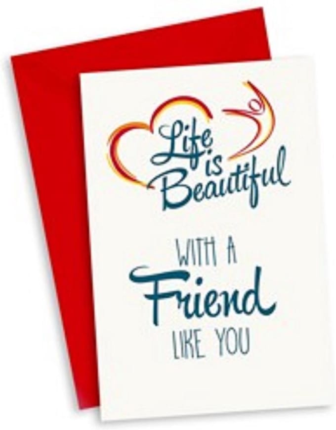 WITH A FRIEND LIKE YOU Life is Beautiful Kaarten