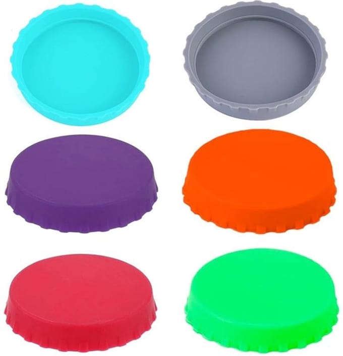 Dailygoods- Siliconen Deksels - 6 Stuks - Deksel voor Blikjes