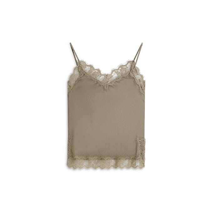 Summum Top Satin Tops Taupe 2s3514-12520