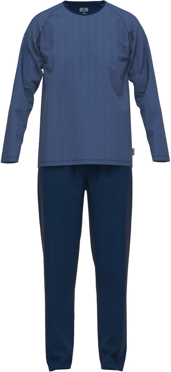Ceceba heren pyjama O-hals - donkerblauw gestreept
