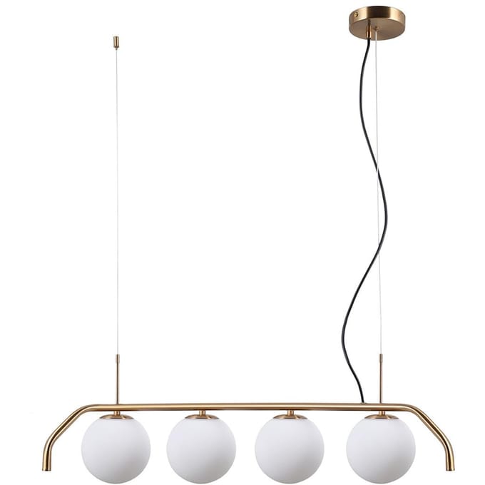 Moderne Hanglamp CARIMI LED 4xG9 Messing - Stijlvol en Elegant