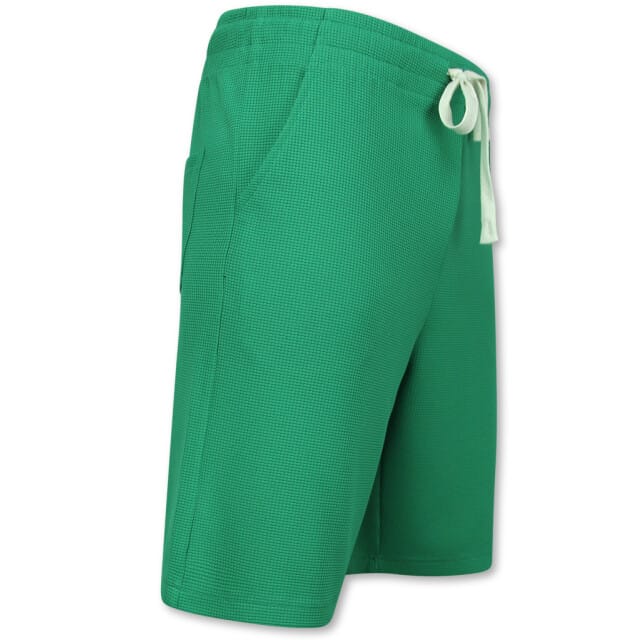 Zomerset Heren - Ribbed Oversized - Two Piece Setje - Twinset - Co ord Set - 918 - Groen