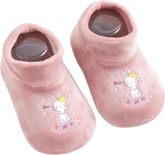 Babysokjes - Pluche schoentjes - Warmte en comfort - Antislip zool - 0-24 maanden - Multicolor