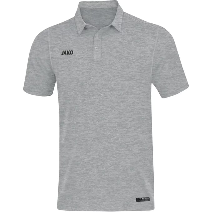 Jako Premium Basics Polo Heren - Grijs Gemeleerd | Maat: M