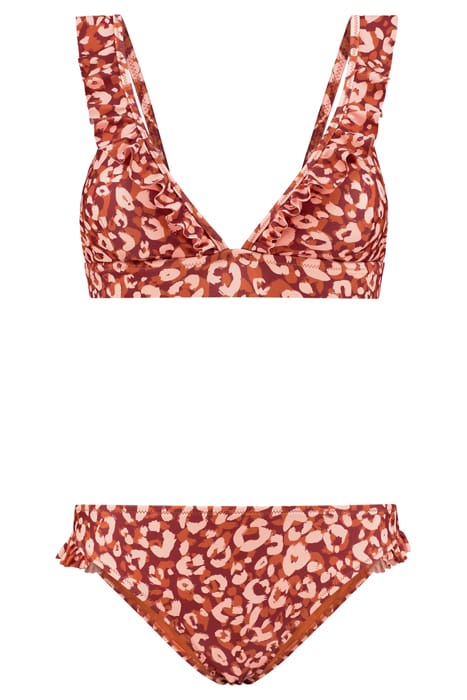 Shiwi Bobby Bikini Set Lush Leopard Frozen Choco Brown Frozen Choc Größe: 38 | Bikinis Outlet | Damen | Braun