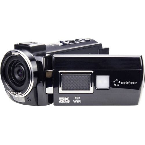Renkforce RF-DV-200 Camcorder 5K 7.6 cm 3 inch 8 Mpix Zwart