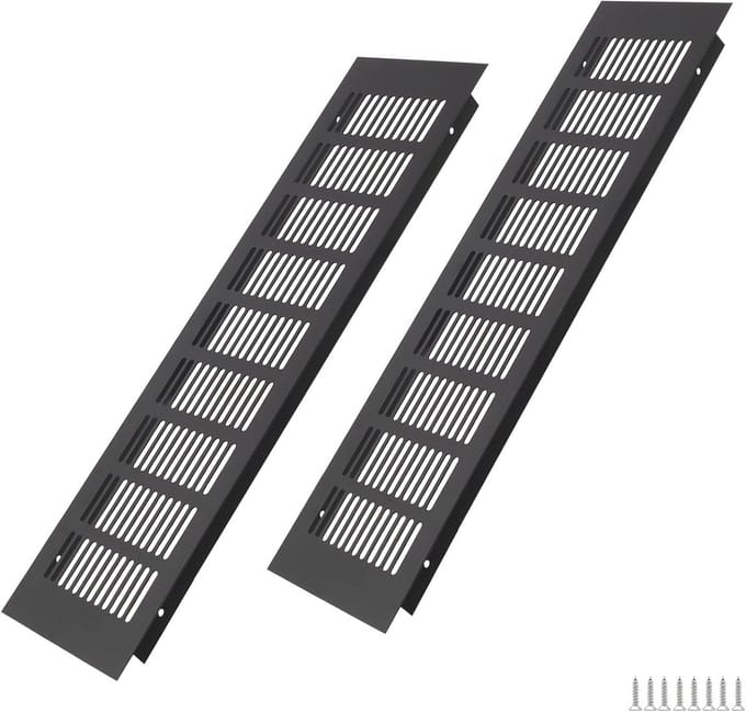 Aluminium Ventilatierooster 400 x 100 mm voor Kasten en Deuren | Efficiënte Ventilatie