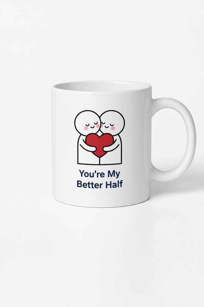 Mok You're My Better Half | Romantische Wederhelft Liefdescadeau