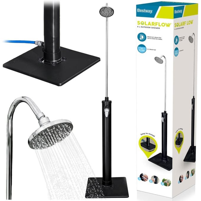 Bestway – 58694/24 – Buiten solar douche – 8 L – Zwarte tank