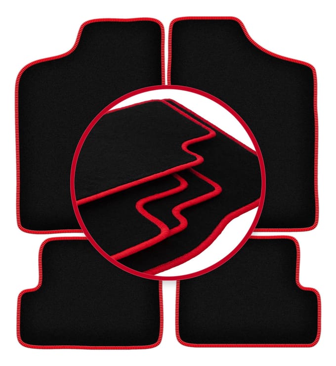CARLUX-RED automatten voor: Fiat Cinquecento hatchback (1991-1998)