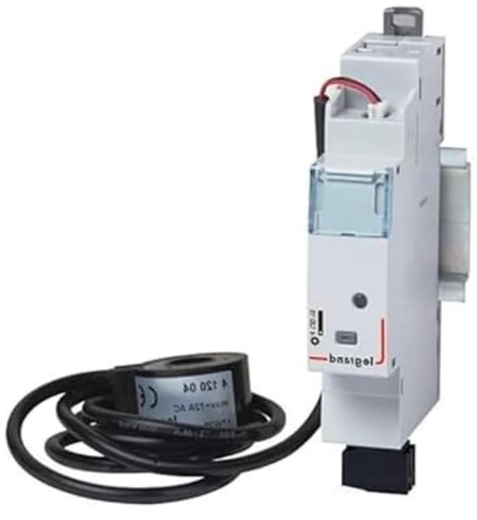Stroommeter - Energieteller - Energieverbruik Monitoren - Verbonden Installatie - 1 Module - Grijs
