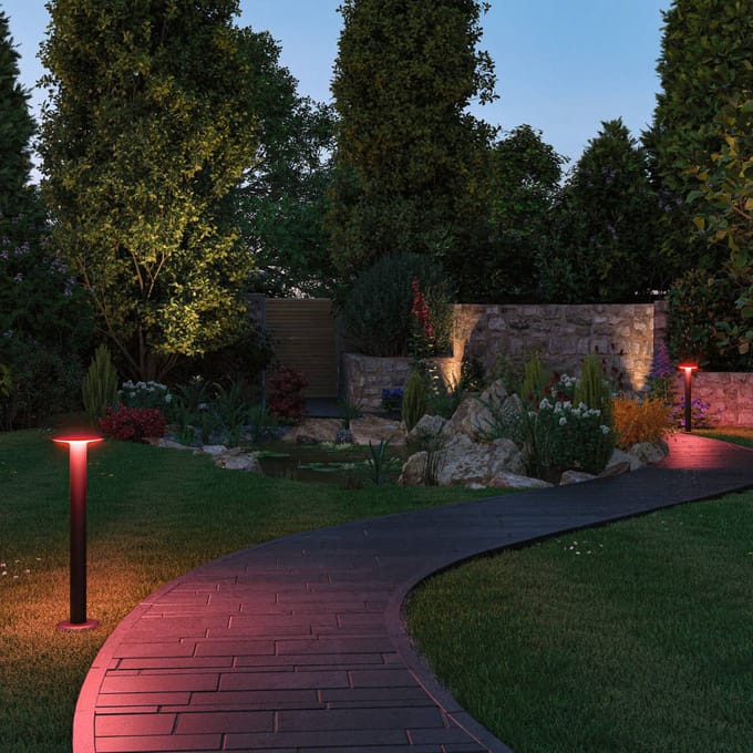 Paulmann Plate 94750 Verlichtingssysteem Plug&Shine Staande LED-tuinlamp LED 5 W RGBW Antraciet