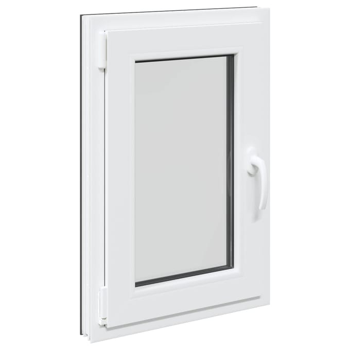 vidaXL - Kleur - binnenkant - kelderraam - Wit - RISOR - 50 - x - 75 - cm