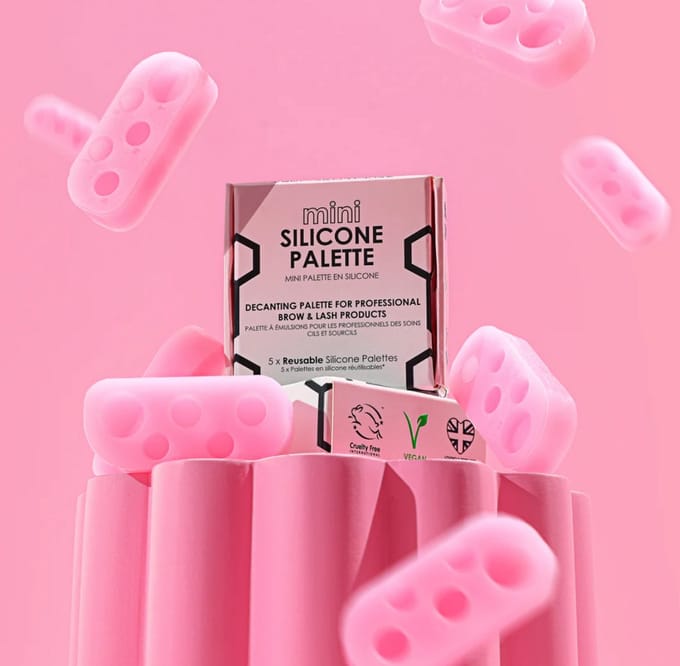 Beautiful Brows & Lashes Mini Silicone Palette