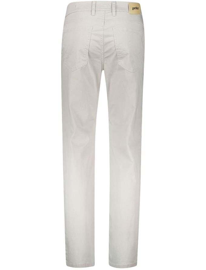 Gardeur pantalon 5-pocket beige katoen normale fit