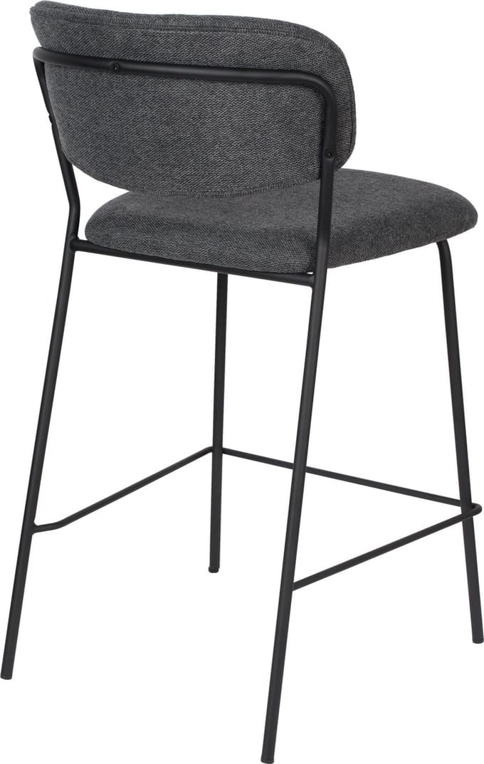 ANLI STYLE Counter Stool Jolien Black/Dark Grey