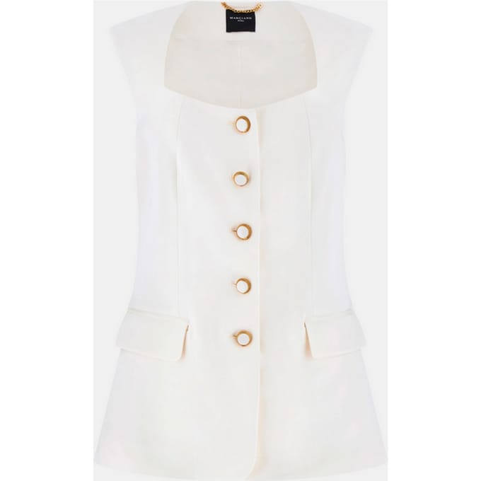 witte vrouw vest
