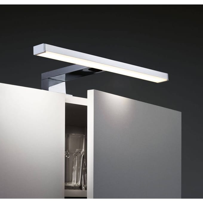 LED-spiegellamp Selo IP44 Tunable White 400lm 230V 3,7W Chroom