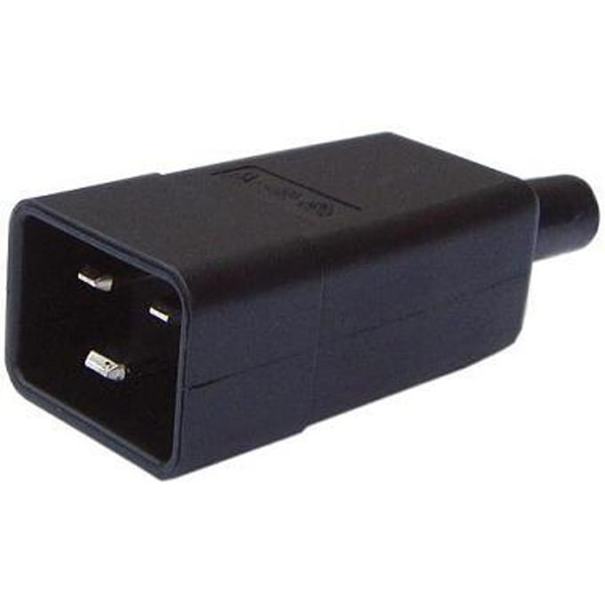 Ratio Electric C20 Mannelijke Stekker 16A Zwart - 70257