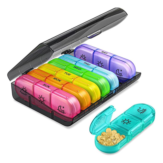 Wekelijkse Medicijn Organizer 3 Keer Per Dag Groot 7 Dagen Dagelijkse Medicijn Planner Container Doos 21 multi