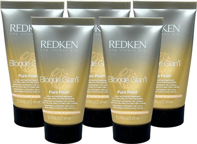 Redken Blonde Glam Pure Pearl color-activating treatment 50ml x 5