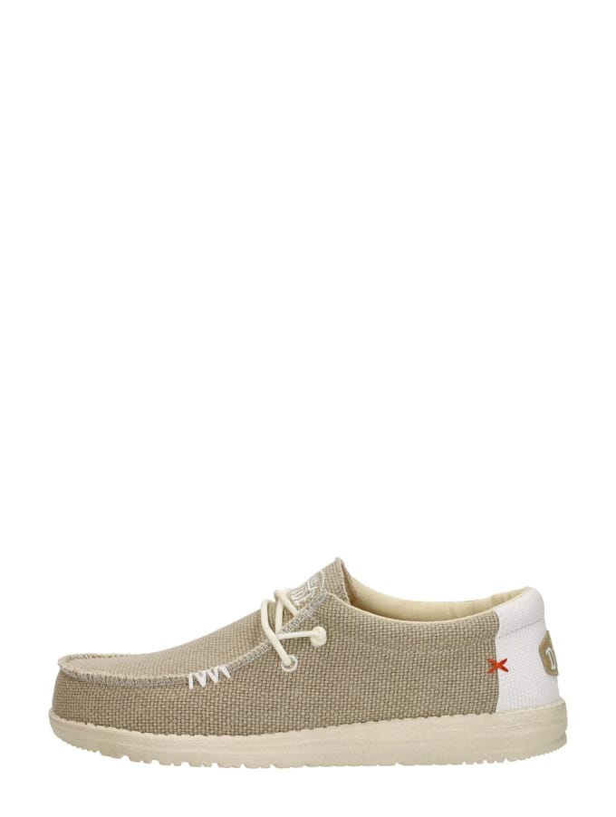 Hey Dude Wally Braided Instappers beige Canvas - Maat 48