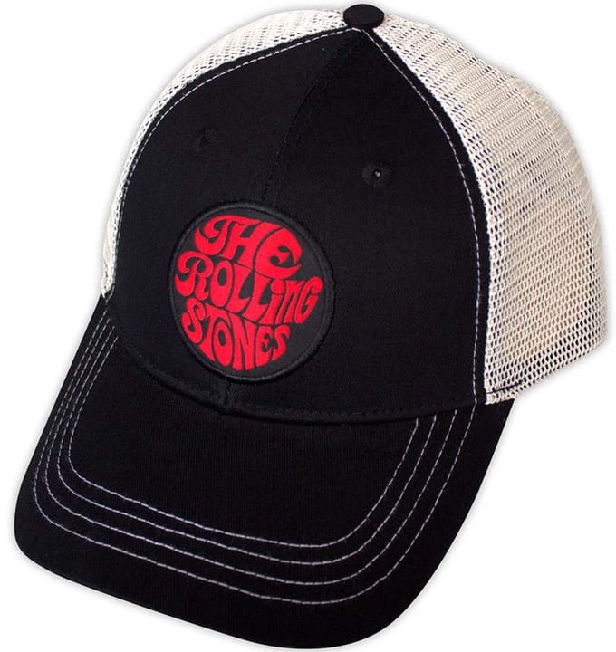 The Rolling Stones - 70s Logo Emblem Trucker pet - Zwart/Grijs