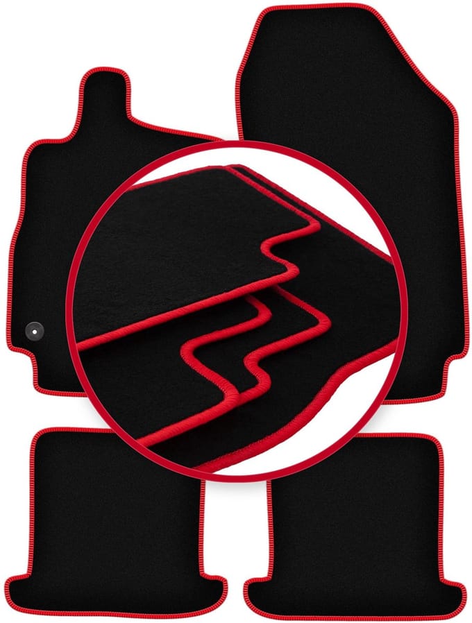 CARLUX-RED automatten voor: Renault Megane III cabrio (2008-2015)